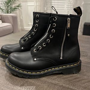 Dr. Martens 1460 Twin Zip Lace Up Boots